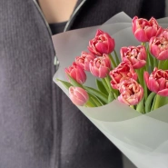 Шикарное моно из пионовидных тюльпанов 3