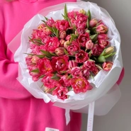 Моно из 51 пионовидного тюльпана 0