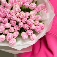 101 нежно-розовые тюльпаны 4