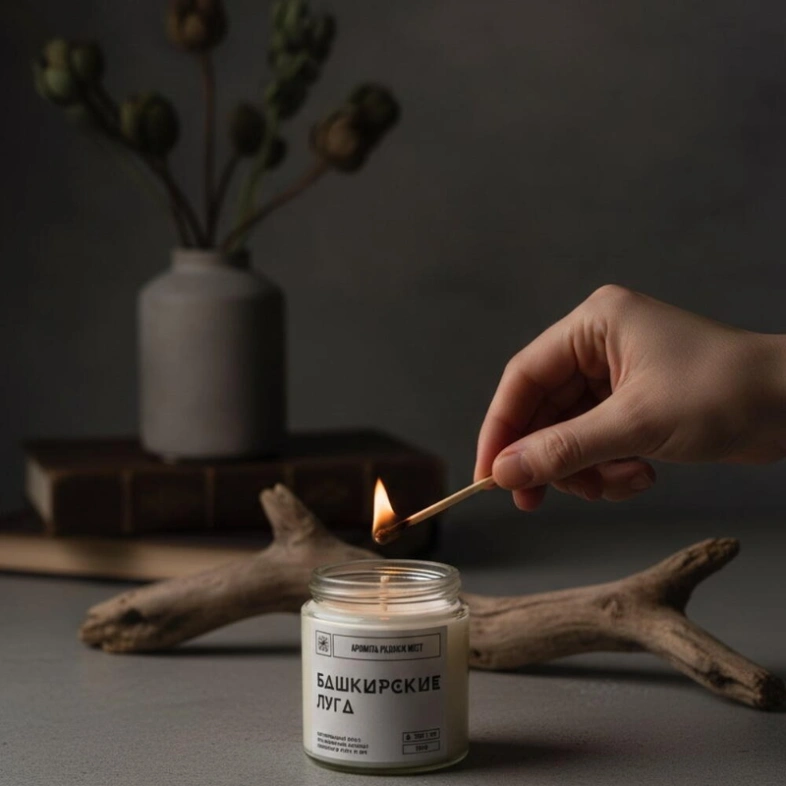 Ароматическая свеча &laquo;Башкирские луга&raquo;