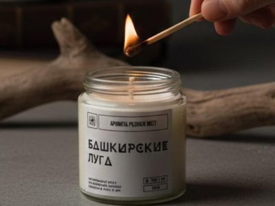 Ароматическая свеча «Башкирские луга»