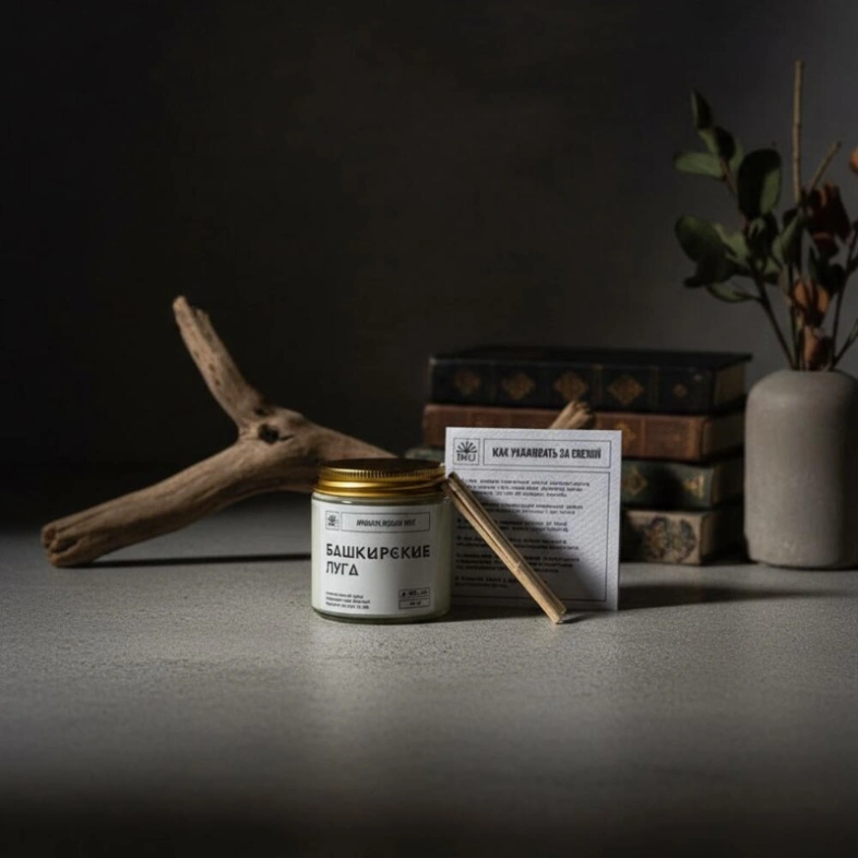 Ароматическая свеча &laquo;Башкирские луга&raquo;