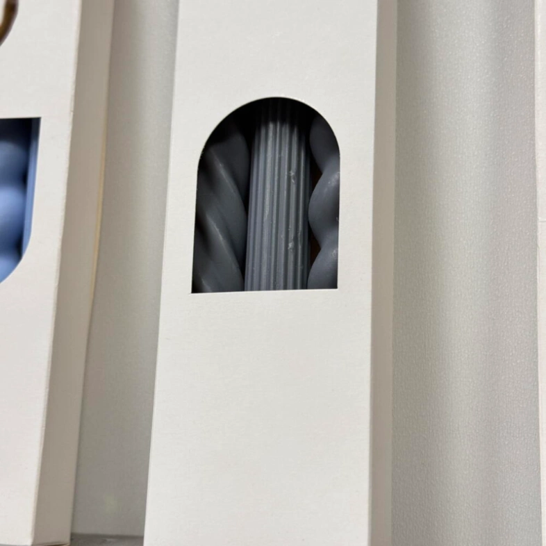 Набор столовых свечей (3шт) в благородном оттенке