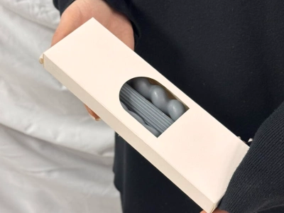 Набор столовых свечей (3шт) в благородном оттенке