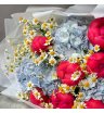 🔥Букет с пионами Coral, гортензией и ромашкой 🌺 2