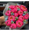 Букет «Rosenrot» / 15 пион Coral Charm-незабудка 1