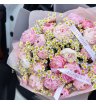 Букет «BARBIE SIZE» / 25 пион Сара Бернар-ромашка 1