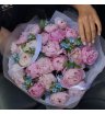 WOW букет из пионов Сара Бернар и незабудок 1
