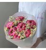 Букет «Пинацетум» / 7 пионы Coral Charm-ромашка 1