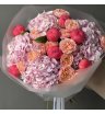 Букет «Coral Charm» | пион-кустовая роза Джульетта - гортензия 3