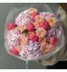 Букет «Coral Charm» | пион-кустовая роза Джульетта - гортензия 2