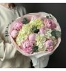 Букет «Лавандовый раф» | пион 8 Сара Бернар - гортензия - эвкалипт 1