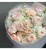Огромный нежный букет с Ароматными Розами и Маттиолой 4