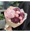 Хризантема Бигуди с кустовыми розами